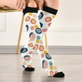thumbnail image 5 of joogoo Abstract Circle Socks Women Men Knee High Sock, 5 of 8