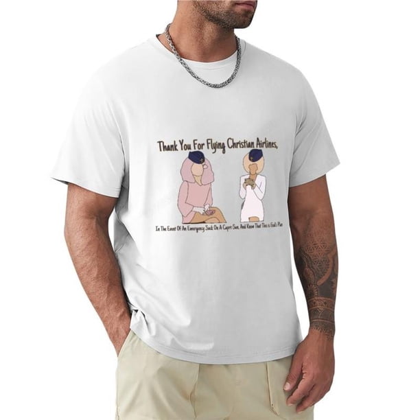 Camiseta de cuello redondo para hombre camisa corta de estética de Trixie y katya-cristiano de las aerolíneas