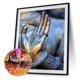 thumbnail image 1 of Cuadros Decorativos Buda pintura diamante Rhinestone taladro redondo completo para la decoración de la habitación (J84464) Tmvgtek embutido en tela, 1 of 8