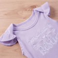 thumbnail image 5 of Summer Cute Baby Girl Clothes Outfits Infant Simple Design Round Neck Cotton Short Sleeve & Printed Short Skirt Two Piece Set 0-24Months Baby Clothing W/ 3 Colors, 5 of 8