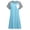 Light Blue, variant on ZVNAΖH Women's Maternity Nursing Dress, Colorblock Raglan Sleeve Breastfeeding Knee Length Dress with Hidden Zipper for Pregnancy, S-2XL
