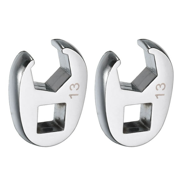 Uxcell 2 Pieces Drive Crowfoot Wrench 3/8" Drive 13mm Metric Flare Nut Crowfoot Wrench