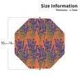 thumbnail image 2 of Fuzoiu Lavender Flowers Print Leather Coasters Set,Drink Coasters Set of 4,for Tabletop Protection, Durable PVC Coasters,Home Décor and Housewarming Gift-Octagon, 2 of 6