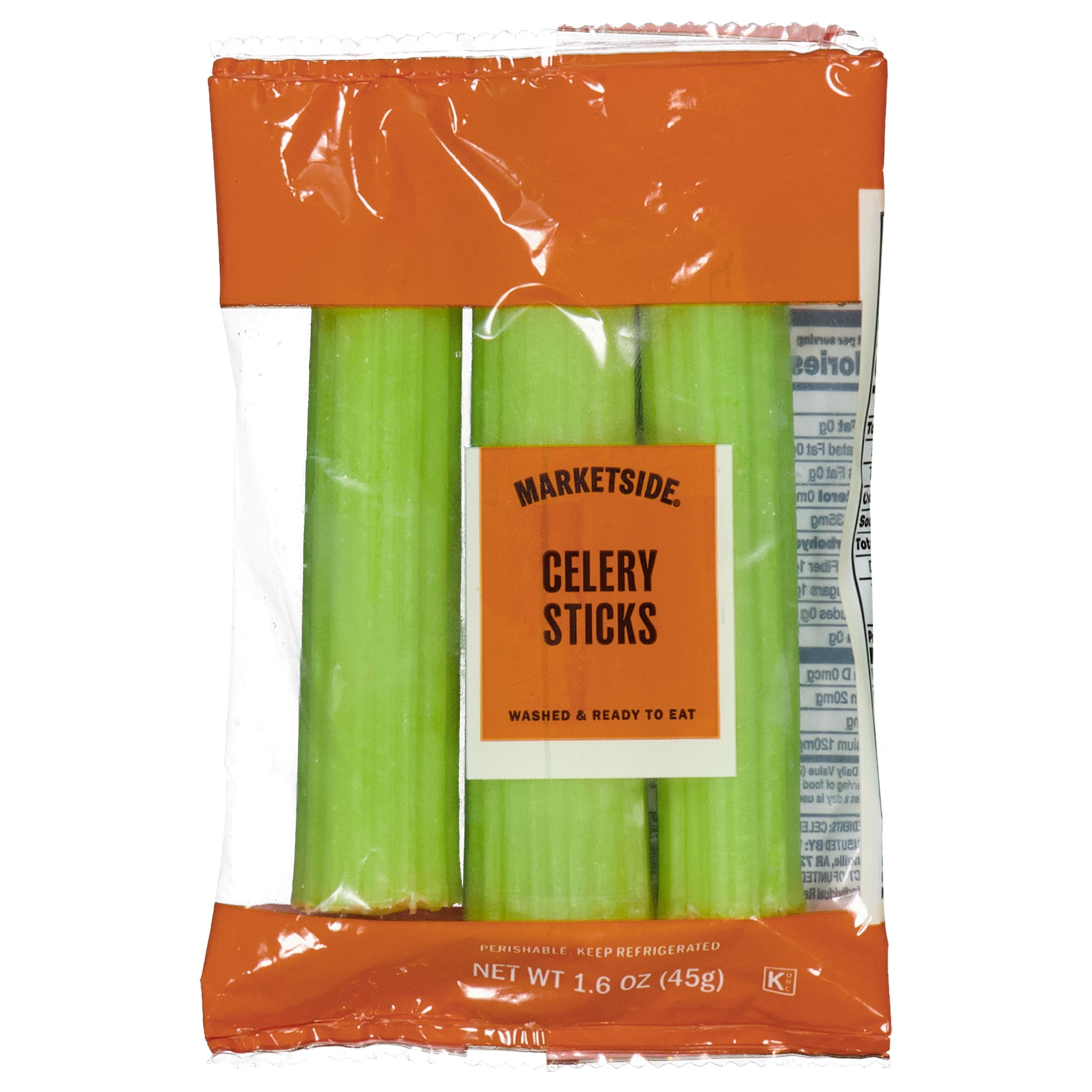 Marketside Fresh Celery Sticks, 1.6 oz, 4 Pack
