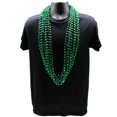 thumbnail image 2 of 48" 12mm Cut Metallic Green Mardi Gras Beads - Dozen (12 Necklaces), 2 of 3