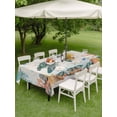 thumbnail image 4 of Outdoor Tablecloth with Umbrella Hole for Patio/Picnic/Party/Camping, Sea Turtle Coastal Waterproof Table Cloth Rectangle Table Cover Washable, Summer Nautical Starfish Coral Beige (54"x 80"), 4 of 8