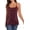 Burgundy, variant on Women's All Over Sequin Top Shimmer Strappy Camisole Sparkly Tank Tops Party Shirts
