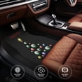 thumbnail image 4 of Sikiie Happy New Year Car Foot Mat Set of 4 Pieces Basics Universal Fit Rubber Carpet Floor Mats For Car SUV Van & Truck, 26.8"L x 17.3"W (Front), 13"L x 17.3"W(Rear), 4 of 6