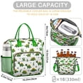 thumbnail image 5 of Green Dinosaurs Classic Ferns Womens Lunch Box for Work,Insulated Large Lunch Bag for Tween and Teen,Loncheras Para Mujer,Leakproof Adult Lunch Bag for Work,Beach,Travel,Picnic,Camping, 5 of 7