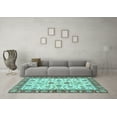 thumbnail image 3 of Ahgly Company Indoor Rectangle Oriental Light Blue Traditional Area Rugs, 7' x 10', 3 of 4