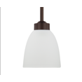 thumbnail image 2 of Capital Lighting Jameson 1-Light Pendant in Bronze with White Glass, 2 of 2