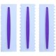 thumbnail image 1 of Juego más suave para glaseado de pasteles, herramientas raspadoras de borde de pastel con dientes de sierra mejoradas, cortador de peine para decoración de pasteles DIY de plástico, 1 of 8