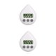 thumbnail image 3 of Naiovety Water Drop Sucker Digital Timer Study Cronómetro Display Pantalla grande Manual Despertador Cocina Tienda Hogar Regalo Blanco Blanco 2Conjunto, 3 of 6