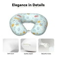 thumbnail image 4 of Goofa Space With Dino Astronauts Pattern Travel Pillow Memory Foam - Head Neck Support Airplane Pillow U-shaped Pillow Office Nap pillow Ergonomic Travel Accessory, 4 of 8