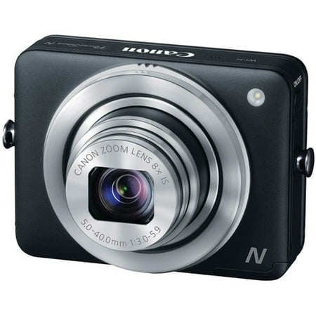 Canon Black PowerShot N 8230B001 Digital Camera with 12.1 Megapixels and 8x Optical Zoom