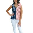 thumbnail image 2 of Biekopu Women 4th of July Tank Tops Stars Stripes Print Summer Shirt Basic Sleeveless Vest Streetwear, 2 of 7