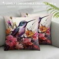 thumbnail image 3 of Creowell  Art Bird with Flowers，Decorative Throw Pillow Cover Cushion Cover Modern Pillow Cover, 3 of 5