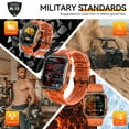 thumbnail image 2 of Military Smart Watch for Men Bluetooth Call Rugged 1.95" HD Big Screen Tactical Sports Watch Outdoor Fitness Tracker Heart Rate Monitor Sleep Tracker Smartwatch Compatible with Android iPhone Samsung, 2 of 9