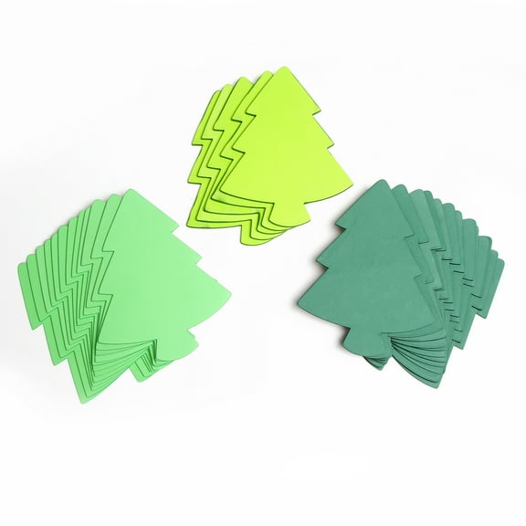 Foamies Green Christmas Tree Foam Shapes: 6.27 x 8.18 inches, 36pc