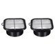 thumbnail image 1 of Conector de ducto Uxcell de 6" con brida de ABS para manguera de escape, brida de ventilación con malla filtrante negra, paquete de 2, 1 of 6