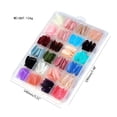 thumbnail image 3 of 24 Color Medium Square Press on Nail Kits Colored Straight Fake Nails Full Cover, 3 of 20