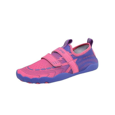 

Ritualay Womens Mens Beach Shoe Quick Dry Water Shoes Barefoot Aqua Socks Athletic Comfort Sneakers Yoga Exercise Fitness Purple Pink 8