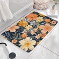 thumbnail image 3 of Pioneer Flower Floral Print Flannel Non Slip Door Rugs,Washable Door Mats Indoor,Decorative Door Mats,Dirt-Resistant and Absorbent Doormat for Entrance,Bedroom,Kitchen,Bathroom,31.5"x17", 3 of 4