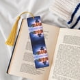 thumbnail image 4 of Kdxio Lantern On Snow With Christmas Print Metal Tassel Bookmarks,Perfect Gift for Art Lovers and Bookworms Metal Bookmarks for Women, 4 of 8