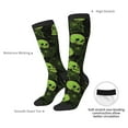 thumbnail image 4 of Susaid Skulls And Cobwebs Print Thermal Winter Socks for Men and Women, Warm Crew Hiking Socks, for Boots and Outdoor Activities, 4 of 6