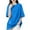 Blue, variant on Kaemgyyd Oversized Tshirt for Women Casual Loose Fit Solid Color Crewneck Tops Cotton Comfortable Half Sleeve Basic Tee