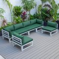 thumbnail image 4 of HomeStock Art Deco Dreams 6-Piece Patio Sectional Weathered Grey Aluminum With Cushions, 4 of 5