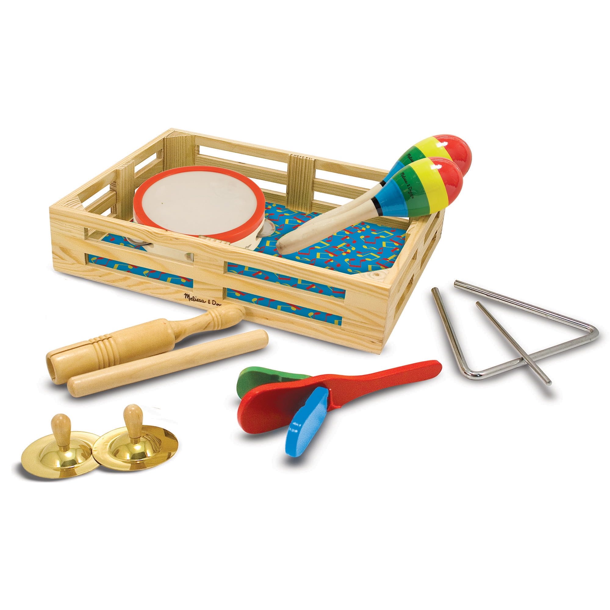 Melissa & Doug BandinaBox Clap! Clang! Tap! Musical Instruments