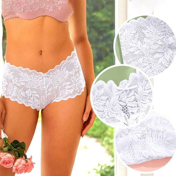 Zorckvet Womens Breathable Panties Seamless Lace Stretch Underwear for Women