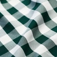 thumbnail image 3 of Aiking Home Tiers Small Window Treatment Curtain - 2-Panels Picnic Checkered Pattern Kitchen Curtain Tiers with 2.5-inch Rod Pocket, Polyester (28x24 inch, Hunter Green/White), 3 of 3