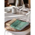 thumbnail image 6 of Farmhouse Teal Brown Cloth Napkins Set of 8 Reusable Dinner Napkins, Vintage Wooden Striped Cocktail Napkin Washable Table Napkins for Wedding/Holiday Party/Baby Shower 20"x20", 6 of 7