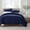 Navy Blue, variant on Serta Simply Clean Solid Duvet cover QUEEN