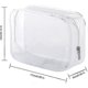 thumbnail image 2 of 5-Pack Clear Plastic Zipper Toiletry Bag Tsa Approved Toiletry Bag Portable Cosmetic Makeup Bag For Vacation, Bathroom And Organizing (Small - SNNGV, 2 of 5