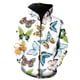 thumbnail image 1 of Sudadera con capucha y cremallera con estampado de mariposas de dibujos animados para niños, sudadera con capucha de calle para hombre, sudadera de hip-hop, nueva, 1 of 6