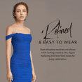 thumbnail image 4 of David’s Bridal, The Edit by DB Studio Women's Formal Strapless Ruched Mini Dress, Short, Mesh, 4 of 8