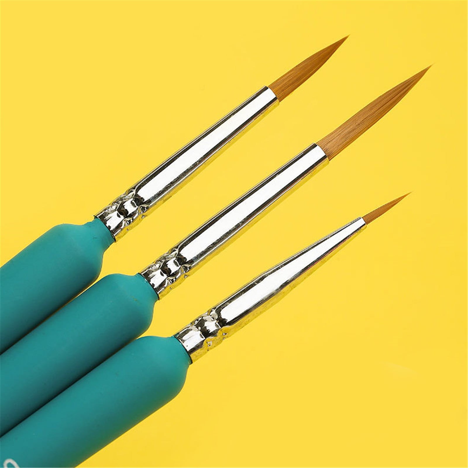 Pinceaux Modélisme Statique Lot De 10 Pinceaux Miniatures Pour Peinture - Tailles 000 à 7, Nylon