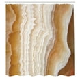 thumbnail image 3 of Ambesonne Ivory Cream Shower Curtain, Marble Surface Image, 69"Wx84"L, Cream, 3 of 5