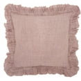 thumbnail image 1 of homeroots home decor 386189 Dainty Ruffle Edged Pink Throw Pillow, 1 of 1