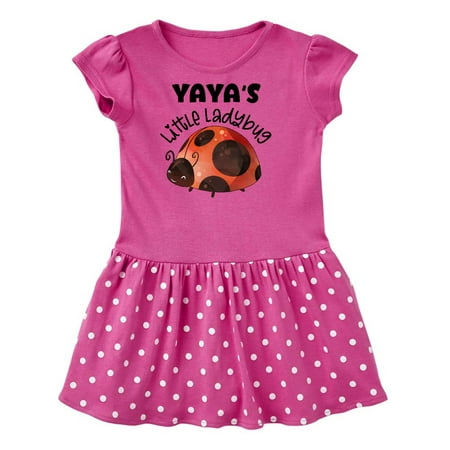

Inktastic Yaya s Little Ladybug Gift Toddler Girl Dress