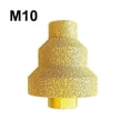 thumbnail image 1 of MYG M10 Chamfer Router Bits Hole Saw Milling Tile Cutter Marble Concrete Reamer Masonry Drilling Crowns Construction Tools Gold, 1 of 10