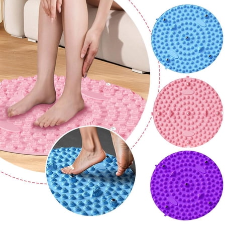 BQLQBQLQ GINTBN Foot Massage Mat Foot Reflexology Mat Relaxation Massage Mat Feet Massage Pad Portable Anti Fatigue Walk Stone Acupoint Mat Ergonomic Acupressure Mat for Walking