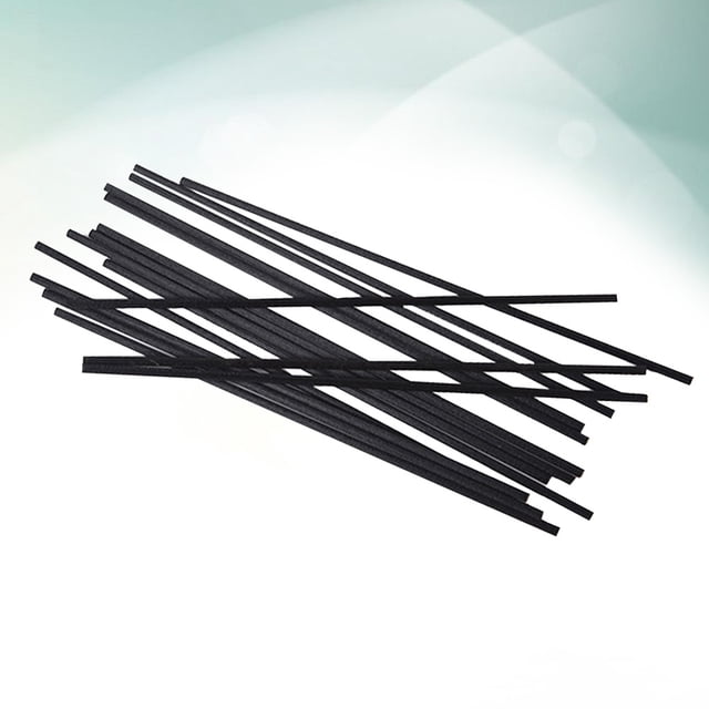 UPGRATOR 50Pcs Cylindrical Aroma Sticks Diffuser Wood Black