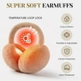 thumbnail image 3 of Warm Ear Muffs for Women Winter, Faux Fur Earmuffs Cute Foldable Fluffy Ear Warmers, Soft Warm Ear Covers for Women Men, 3 of 5