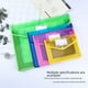 thumbnail image 2 of Bolsa de documentos tridimensional para estudiantes, bolsa de almacenamiento de documentos de prueba de oficina, de sarga horizontal, tamaño A4FC, 2 of 6