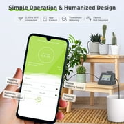 طقم ري بالتنقيط الداخلي من RainPoint مع مضخة مياه Wi-Fi يتم التحكم فيها عن طريق التطبيق ونظام ري أوتوماتيكي للنباتات المحفوظة في الأصص والشرفة