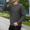 thumbnail image 5 of Tops for Men Corduroy Crew Neck Half-zip Long-sleeved Top, 5 of 8